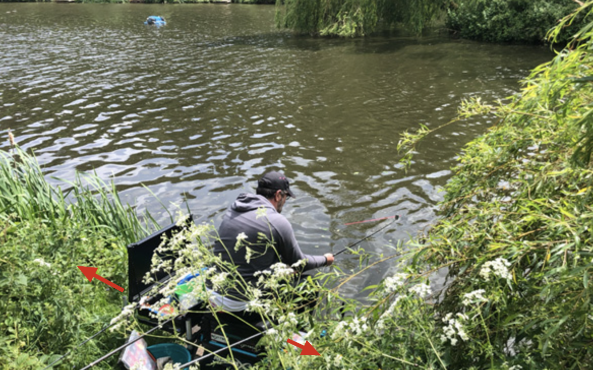 Photo of a an angler with limited space for additional terminal tackle
