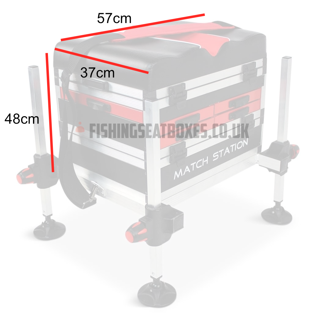 Dimensions of the Match Station AS5 Seat Box