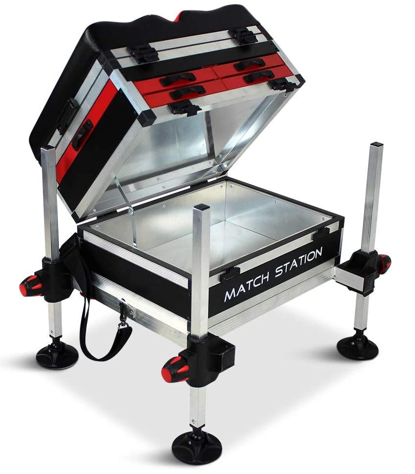 AS5 Match Station Seat Box in it's open position