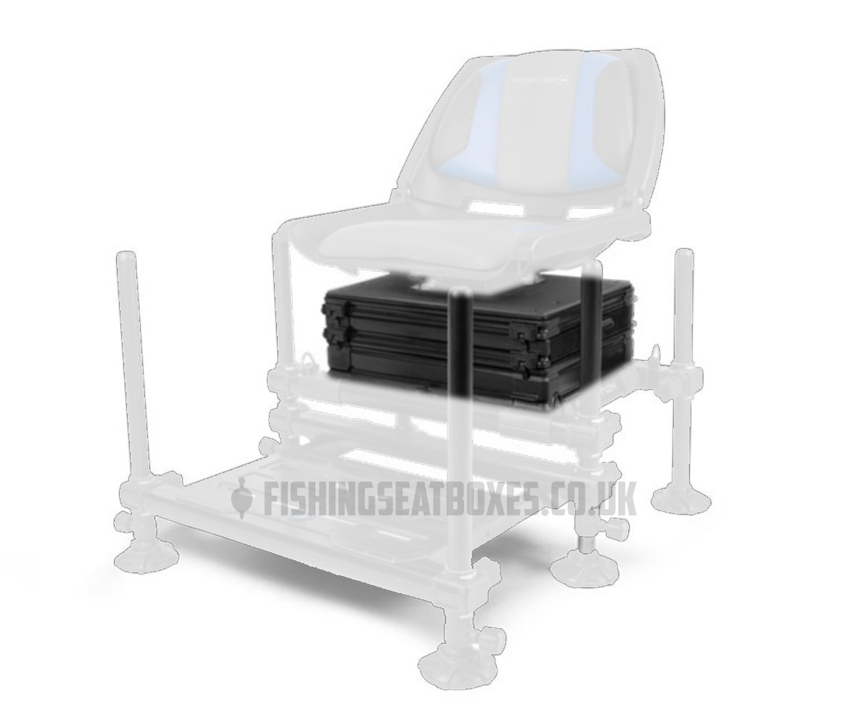 Image of the preston innovations inception 360 base unit highlighting the drawers