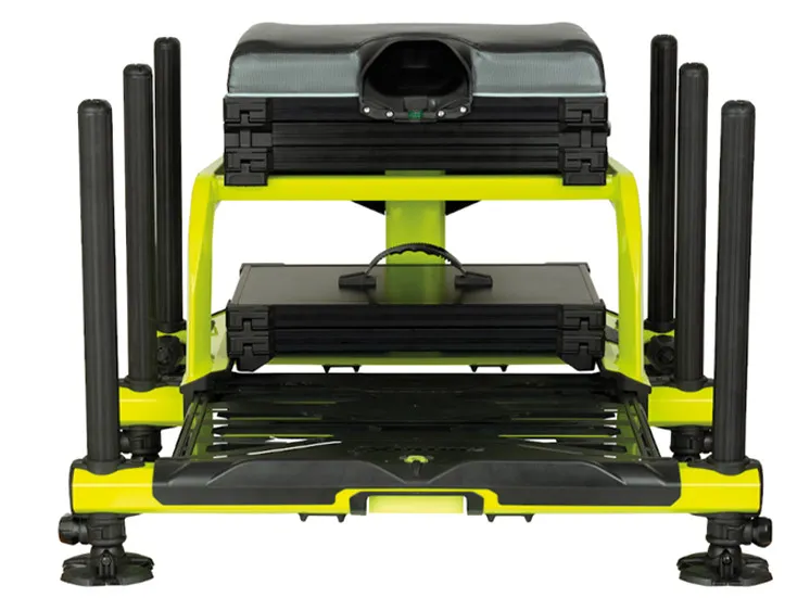 Matrix XR36 Seat Box in Lime Green from the Front