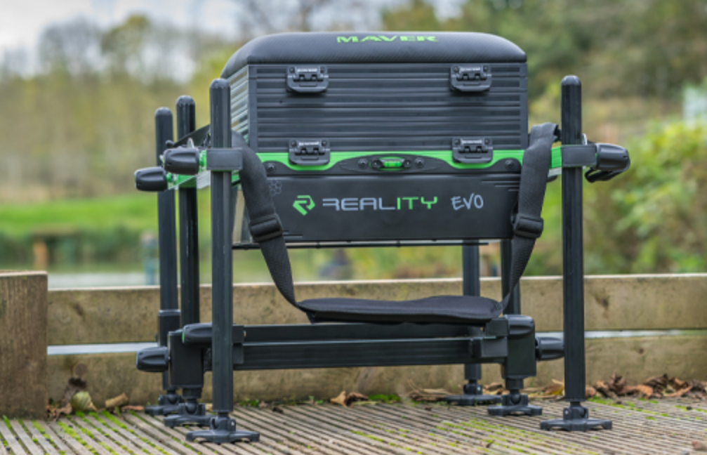 Front Photo of the Maver Reality EVO Fishing Box