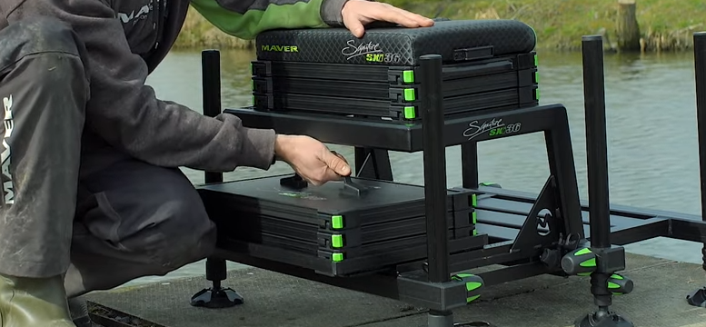 Rear Slide Out Stacking System with Handle to remove