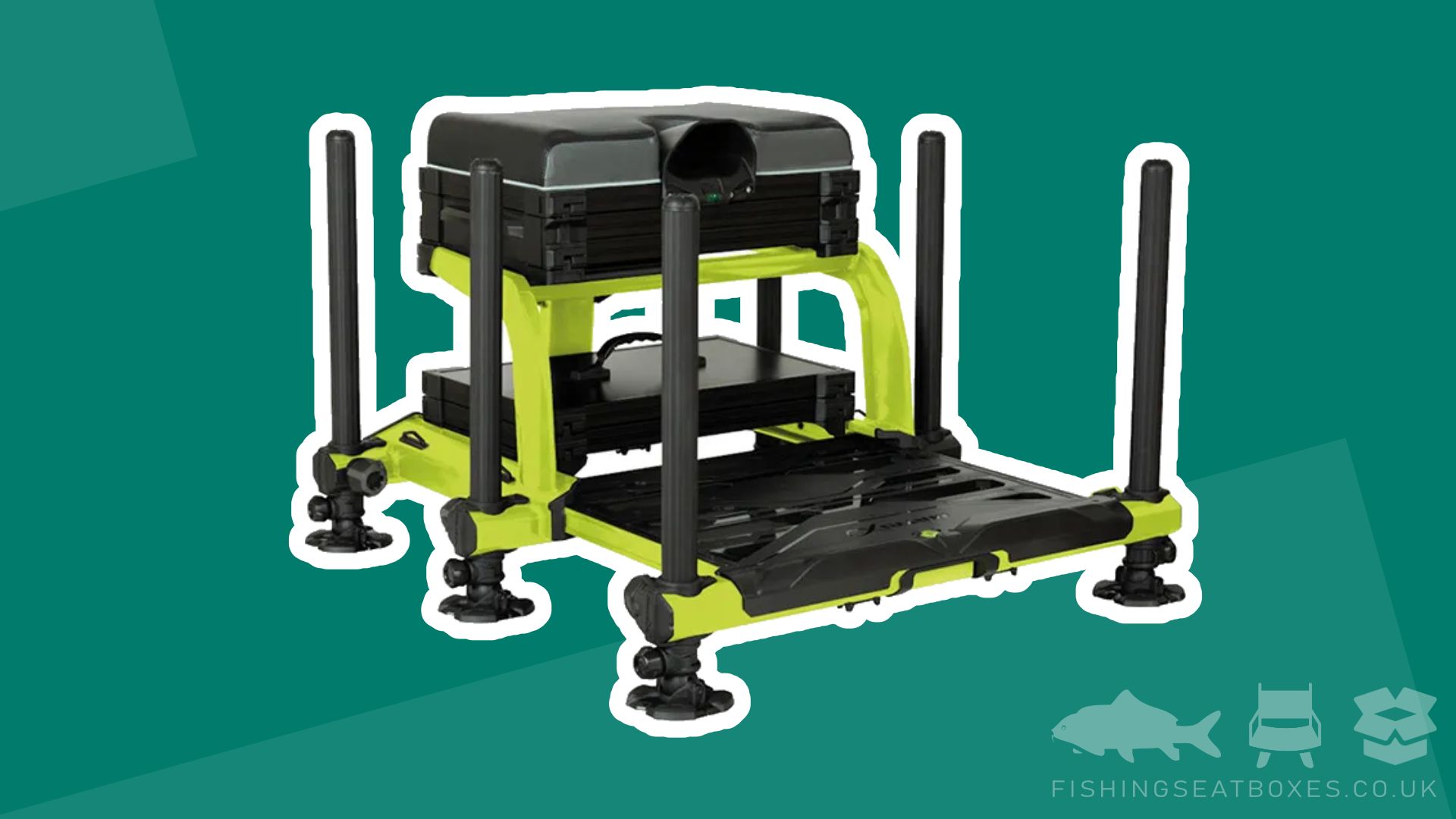 Header photo for the Matrix XR36 Box Seat. The image shows the XR36 in Lime Green & Black