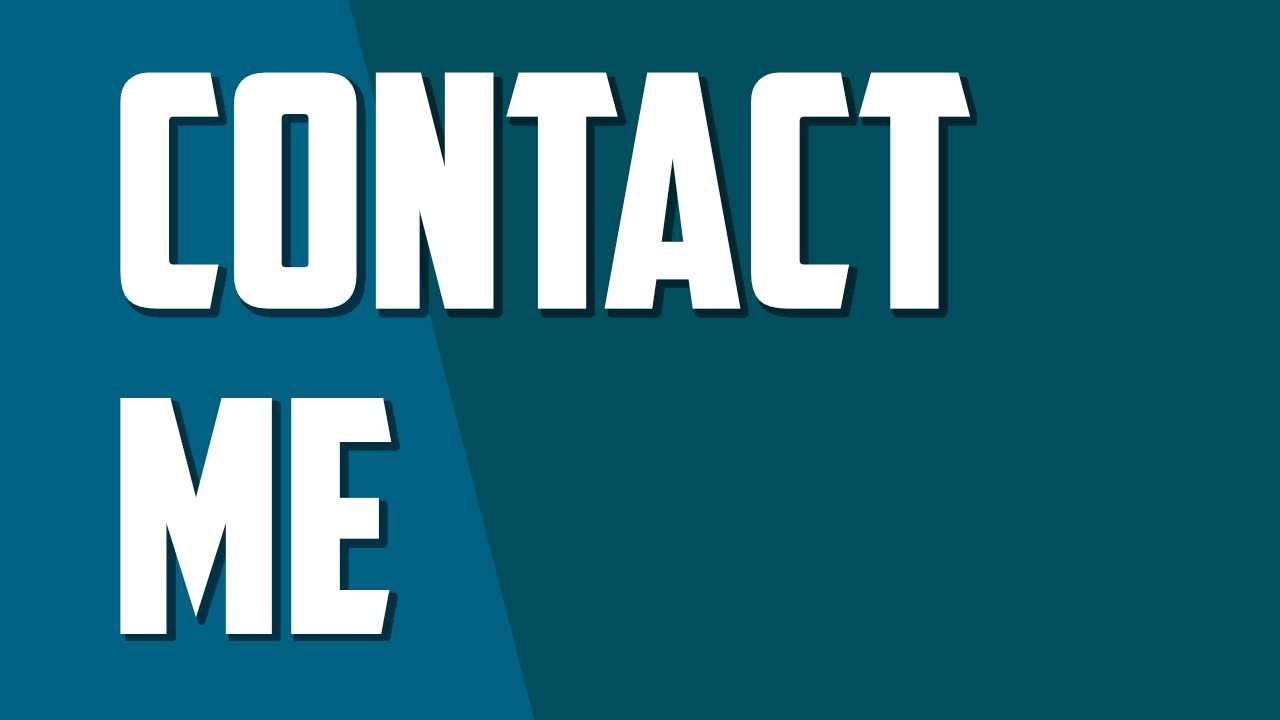 Image showing the words Contact Me